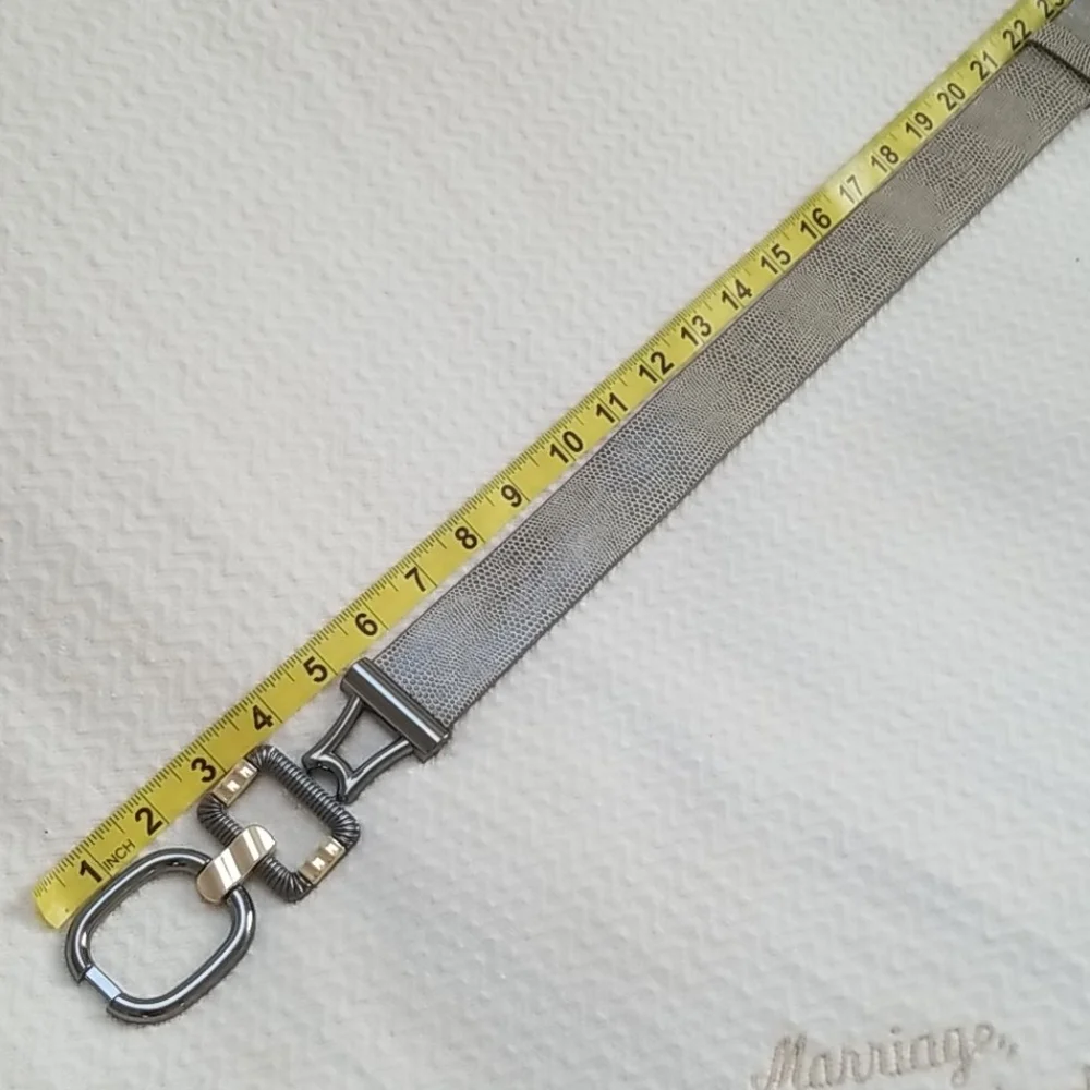 Chico's Animal Print & metallic adjustable Belt